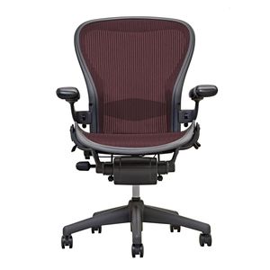 Aeron Chair - by Herman Miller - Garnet - Adjustable Lumbar