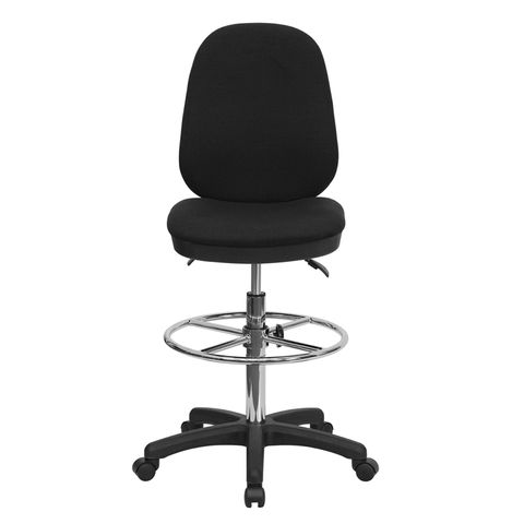 Ergonomic Multi-Functional Triple Paddle Drafting Stool with Adjustable Foot Ring by Flash Furniture