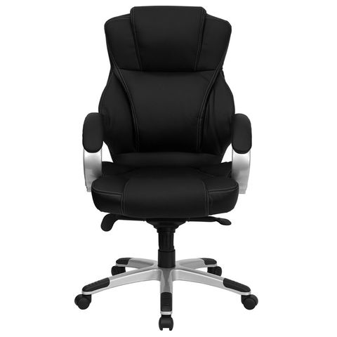 High Back Black Leather Contemporary Office Chair by Flash Furniture