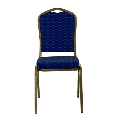 HERCULES&trade; Series Crown Back Stacking Banquet Chair with Gold Vein Frame by Flash Furniture