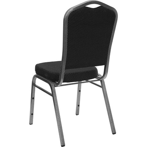 HERCULES&trade; Series Crown Back Banquet Chair with Silver Vein Frame by Flash Furniture