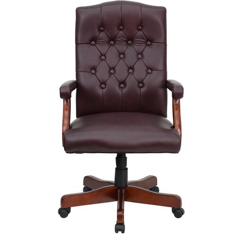 Martha Washington Leather Executive Swivel Chair by Flash Furniture
