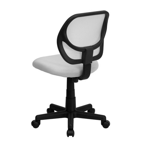 Mid-Back White Mesh Task Chair and Computer Chair by Flash Furniture