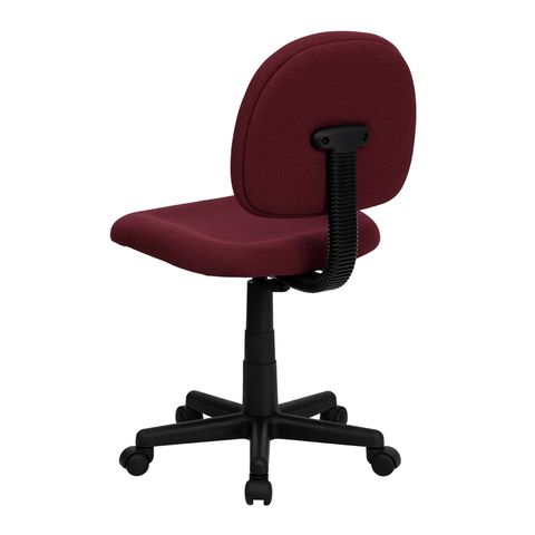 Mid-Back Ergonomic Burgundy Fabric Task Chair by Flash Furniture