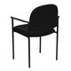 Black Fabric Comfortable Stackable Steel Side Chair with Arms by Flash Furniture