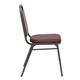 HERCULES&trade; Series Banquet Chair w/ 1.5'' Padded Foam Seat - Burgundy Vinyl, Silver Vein Frame by Flash Furniture