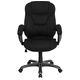 High Back Black Microfiber Upholstered Contemporary Office Chair by Flash Furniture