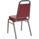 HERCULES&trade; Series Burgundy Vinyl Banquet Stack Chair with Silver Vein Frame by Flash Furniture