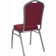 HERCULES&trade; Series Crown Back Stacking Banquet Chair with Silver Vein Frame by Flash Furniture