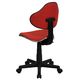 Red Fabric Ergonomic Task Chair by Flash Furniture