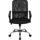 Mid-Back Black Mesh Computer Chair with Chrome Finished Base by Flash Furniture