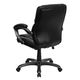 Mid-Back Black Leather Overstuffed Office Chair by Flash Furniture