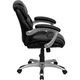 Mid-Back Black Leather Office Task Chair by Flash Furniture