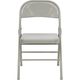 Triple Braced & Double Hinged Gray Metal HERCULES&trade; Folding Chair by Flash Furniture