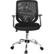 Mid-Back Black Mesh Office Chair with Mesh Fabric Seat by Flash Furniture