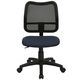 Mid-Back Mesh Task Chair with Navy Blue Fabric Seat by Flash Furniture