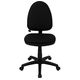 Mid-Back Black Fabric Multi-Functional Task Chair with Adjustable Lumbar Support by Flash Furniture