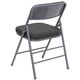 Triple Braced & Double Hinged Gray Fabric HERCULES&trade; Folding Chair - 2.5''Thick Seat by Flash Furniture