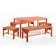 5-Piece Dining Set with Rectangular Table and Backless Benches by Vifah Wholesale